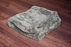 KHEMIA PLUS DRY-2200 Ultra-Dense 2200 GSM compact microfiber drying towel folded display - color green, dual-layer twist-loop construction