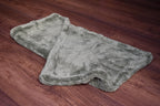 2200 GSM compact microfiber drying towel folded showing dual-layer thickness - 50x50 cm size, color green