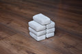 KHEMIA PLUS Pearl Weave microfiber applicator pads stacked - sponge core ceramic coating applicators with closed-loop pearl weave surface