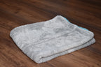 KHEMIA PLUS DRY-1100 microfiber drying towel 1100 GSM folded to the grey side